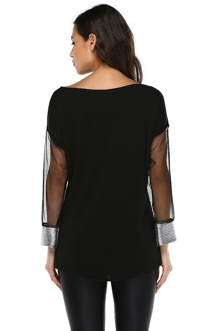 TÜL KOLLU JARSE TUNİK  