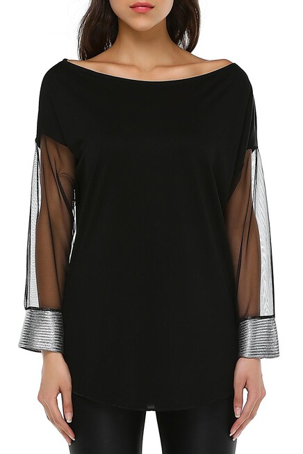 TÜL KOLLU JARSE TUNİK  