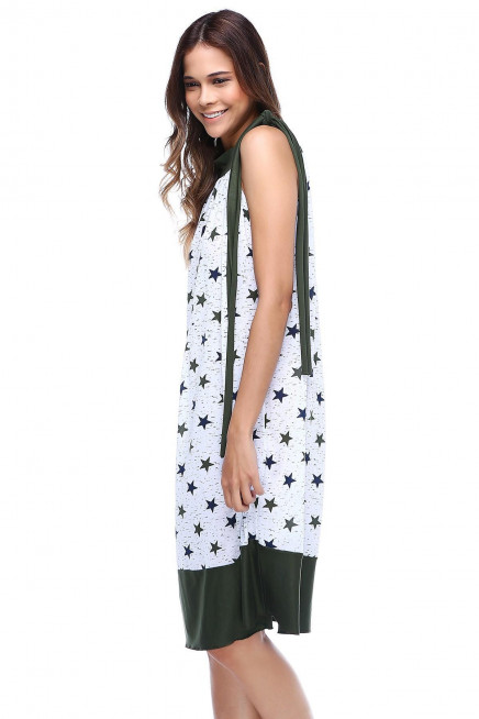 YILDIZ DESENLİ ELBİSE  