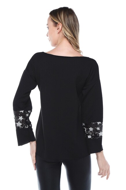 YILDIZ PAYETLİ SWEATSHIRT 