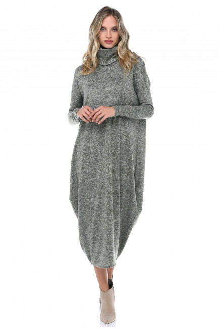 YÜNLÜ MAXİ ELBİSE  