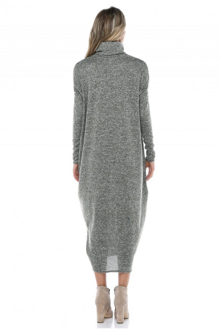 YÜNLÜ MAXİ ELBİSE  