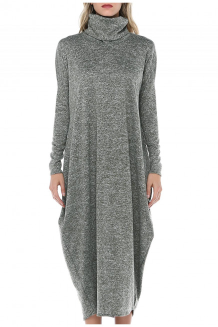 YÜNLÜ MAXİ ELBİSE  