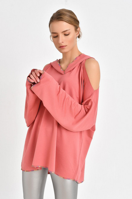 OMUZ DETAYLI SWEATSHİRT 