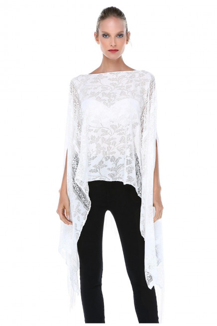 GENİŞ KESİM DANTEL DOKULU TUNİK  