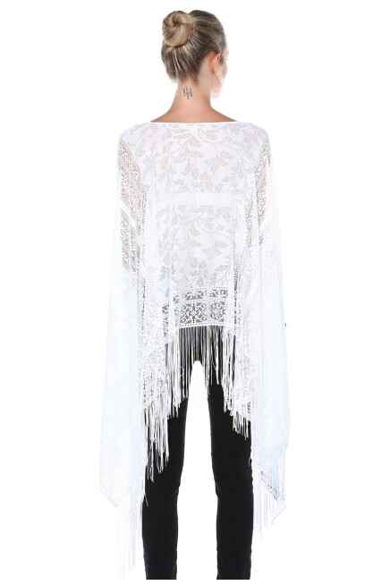 GENİŞ KESİM DANTEL DOKULU TUNİK  