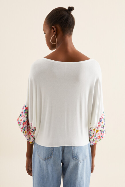 GENİŞ KESİM KOL DETAYLI SALAŞ TUNİK