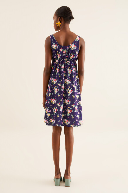 V YAKA ASKILI ELBİSE 