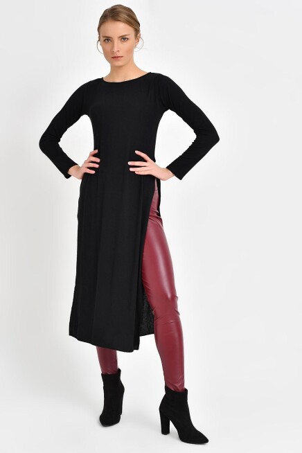 YIRTMAÇLI TRİKO TUNİK 