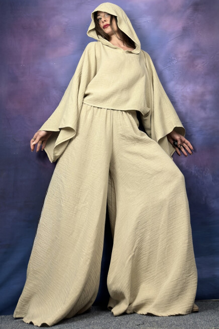 GENİŞ KESİM BAMBU PANTOLON
