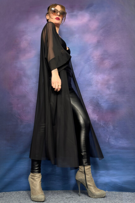 TÜL TRANSPARAN KİMONO